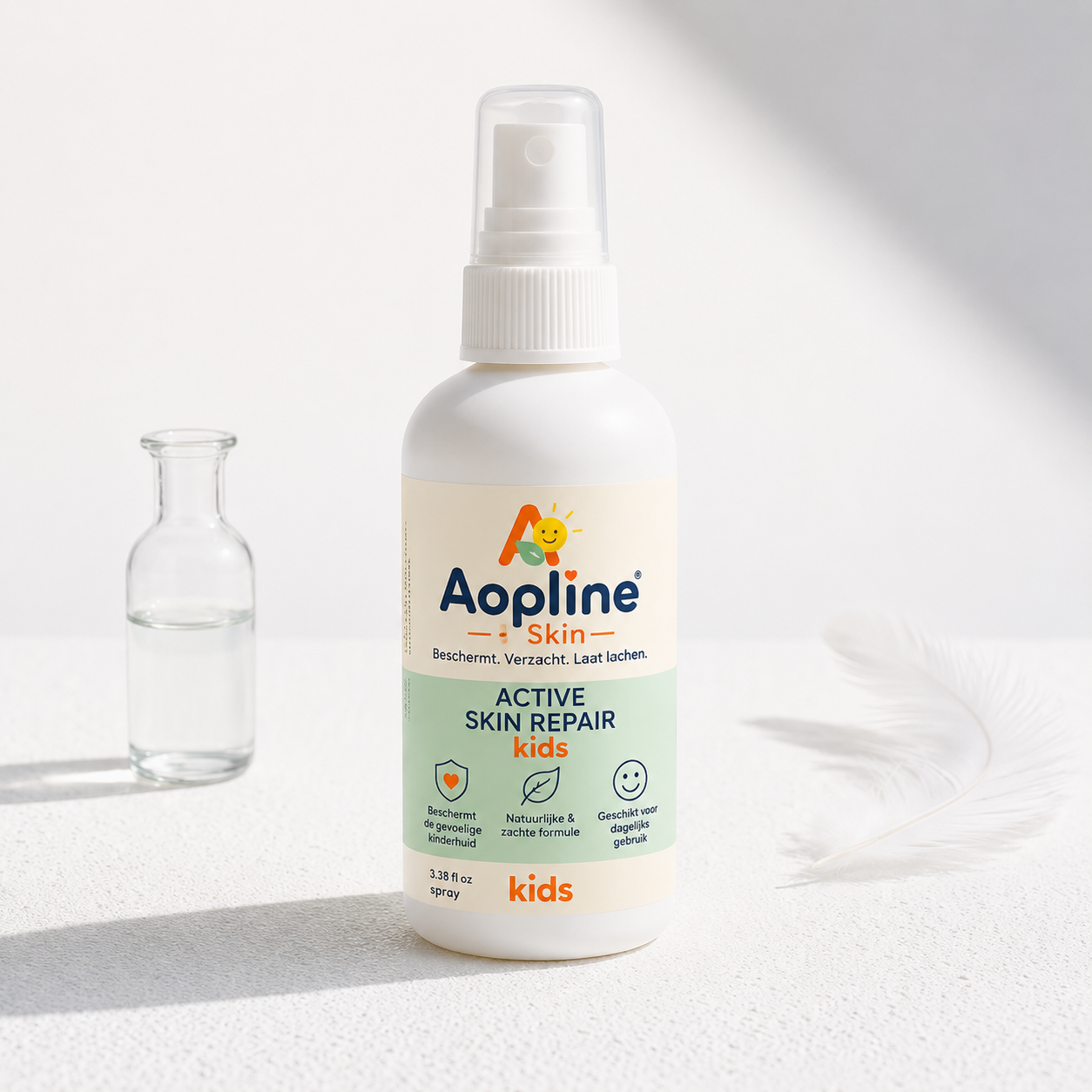 Aopline Skin spray in een lichte, zachte setting