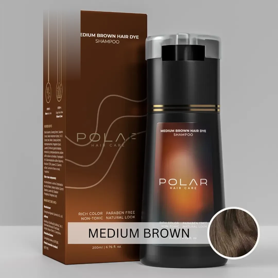 Polaris shampoo colorante Castano medio — foto 1